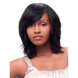 Medium African American Wig With Full Bang