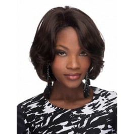 Capless Wavy Medium African American Wig