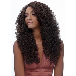 Curly Long African American Wig Without Bangs