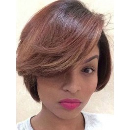 Seductive Capless Remy Human Hair African American Wig