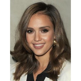Jessica Alba Debonair Straight Lace Front Synthetic Wig