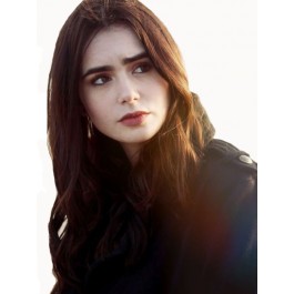 Popular Lily Collins Lace Front Remy Human Hair Wig