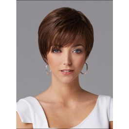 Short Human Hair Straight Wig