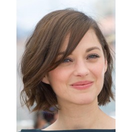 Capless Wavy Medium Remy Hair Wig