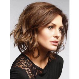 Wavy Capless Auburn Human Hair Wig 