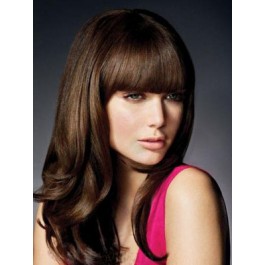 Wave Remy Human Hair Capless Wig With Bangs