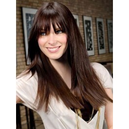 Long Straight Human Hair Capless Wig