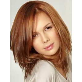 Mid-Length Straight Lace Front 100% Remy Hair Wig