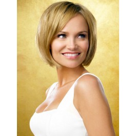 Chin-length Straight Lace Front Remy Hair Wig