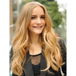 Synthetic Wavy Lace Front Diaphanous Wig