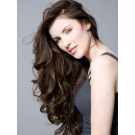 Long Saucy Lace Front Wavy Synthetic Wig