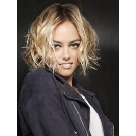 Delectable Wavy Human Hair Lace Front Wig