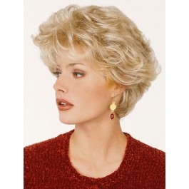 Short Flyaway Waves Capless Synthetic Wig