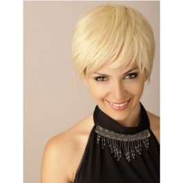 Blonde Synthetic Straight Short Boycuts Wig