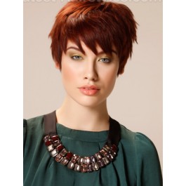 Synthetic Capless Wig With Short Straight Style