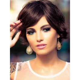 Synthetic Diaphanous Straight Capless Wig