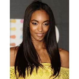 Pleasant Long Straight Lace Front Synthetic Wig