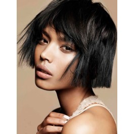 Shimmering Straight Synthetic Capless Wig
