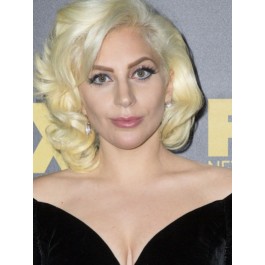Lady Gaga Pretty Human Hair Lace Front Wig