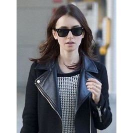 Gorgeous Lily Collins Lace Front Synthetic Wig