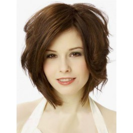 Durable Wavy Lace Front Brazilian Remy Hair Wig