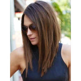 Fabulous Lace Front Remy Human Hair Straight Wig