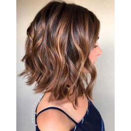 Elegant Wavy Lace front Remy Human Hair Wig