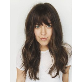 Natural Wavy Capless Remy Human Hair Wig