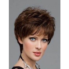 Durable Human Hair Wavy Capless Wig