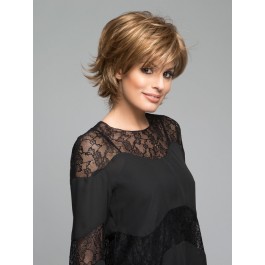 Bob Style Wavy Synthetic Wig With Wispy Ends
