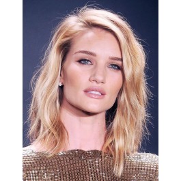 Shoulder Length Stylish Wavy Lace Front Synthetic Wig