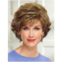 Elaborately Wavy Capless Synthetic Wig