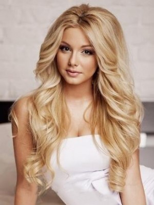 Long Real Human Hair Wig