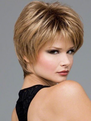Morden Striking Layers Lace Front Synthetic Wig