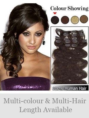 Newest 7 Pcs From 14" Wavy Clip In Full Head Set