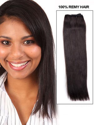 14" Medium Straight Human Hair Extension