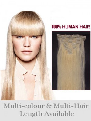 24" Straight Remy Human Hair Long Extension