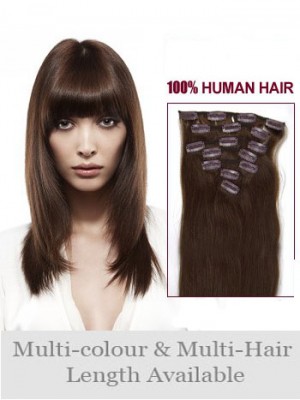24" Gorgeous Straight Remy Human Hair Long Extension