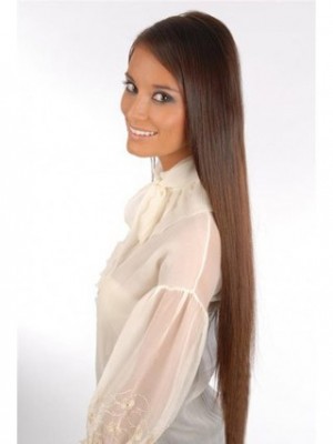 24 Inches 6 Pcs Clip In Human Hair Full Head Set
