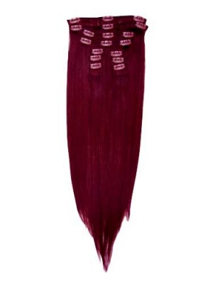 New 10 Pcs From 14" Straight Clip In Full Head Set