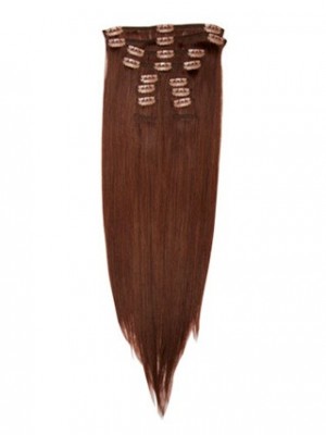 10 Pcs From 14" Straight Pretty Clip In Full Head Set