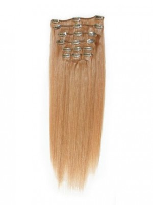 Straight 10 Pcs From 14" Clip In Full Head Set