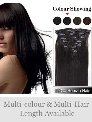 7 Pcs From 14" Nice Straight Clip In Full Head Set