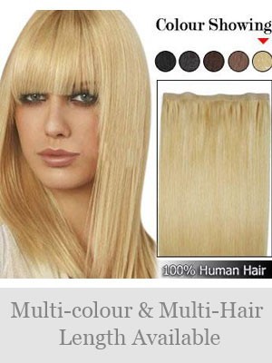 20" PU Skin Weft Human Hair Extensions