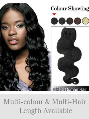 20" Human Hair Charming Wavy Full Head Extensions