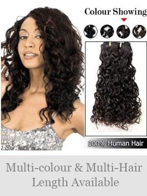 100% Human Hair Wavy Weft Extensions
