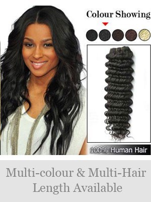 Deep Wave Remy Hair Weft Extensions