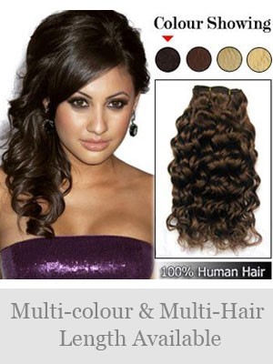 Hot Indian Remy Hair Wavy Weft Extensions
