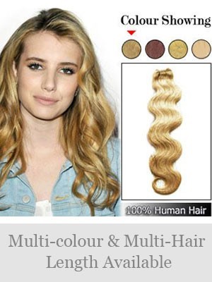 Charming Wavy Indian Remy Hair Weft Extensions