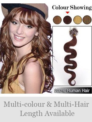 20 Inches 100% Human Hair Wavy Micro Loop Hair Extensions